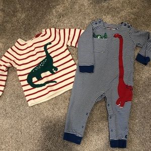 12-18 months dinosaur sweater and romper